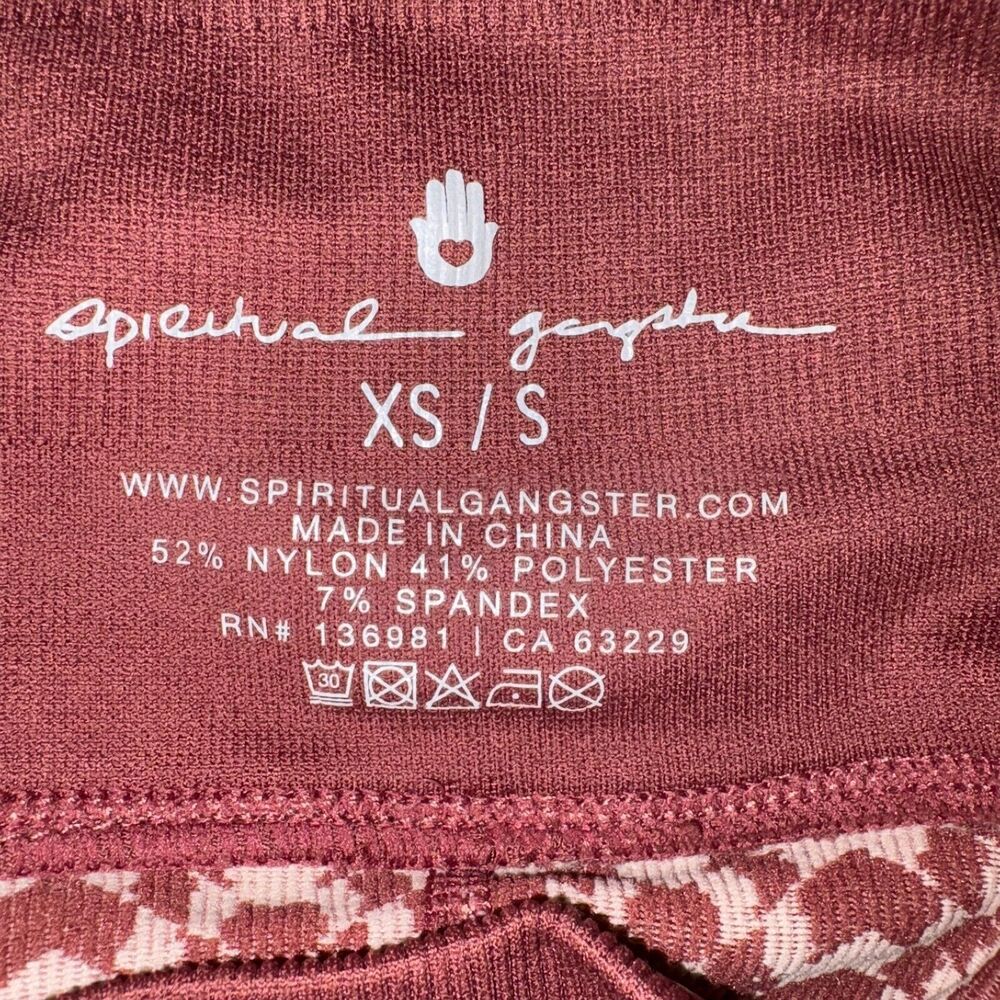 Spiritual Gangster love sculpt Ribbed Geo leggings Size XS